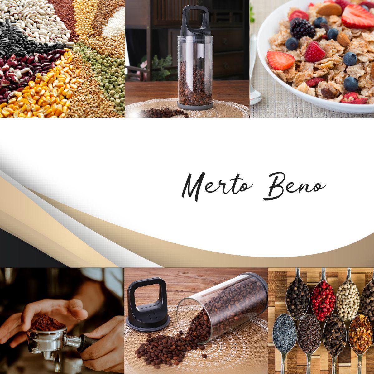 Merto Beno Premium Kaffeedose mit Vakuumdeckel