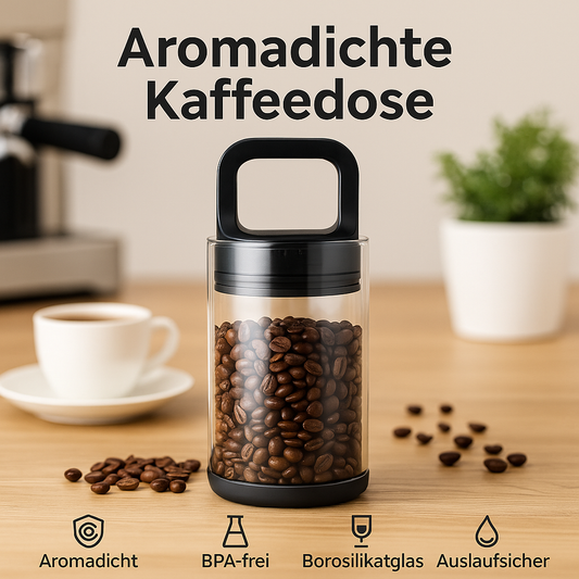 Kaffeedose & Vakuumdose aus Borosilikatglas – frisch & nachhaltig