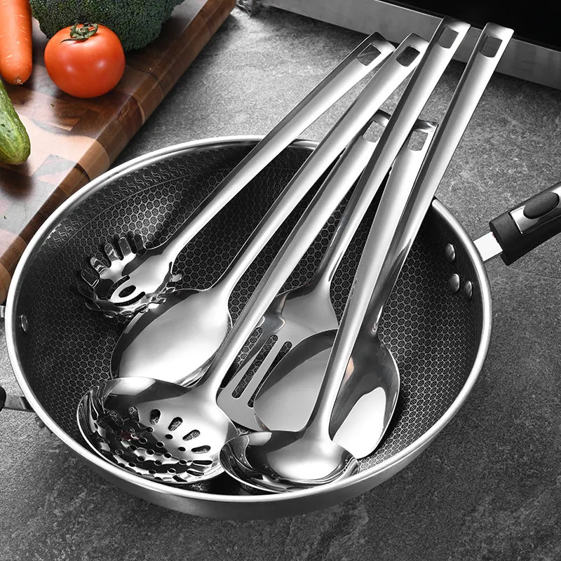 Küchenhelfer Set Edelstahl 7-teilig – Robust, langlebig & spülmaschinenfest
