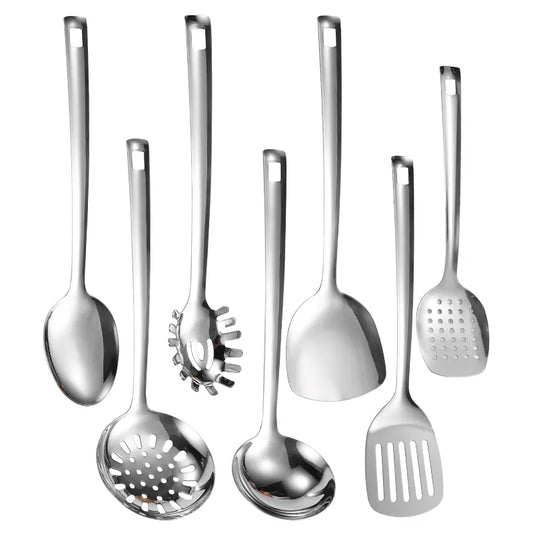 Küchenhelfer Set Edelstahl 7-teilig – Robust, langlebig & spülmaschinenfest