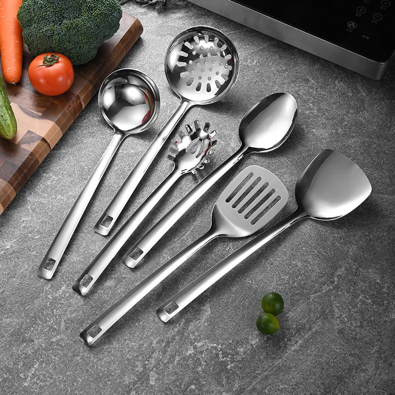 Küchenhelfer Set Edelstahl 7-teilig – Robust, langlebig & spülmaschinenfest
